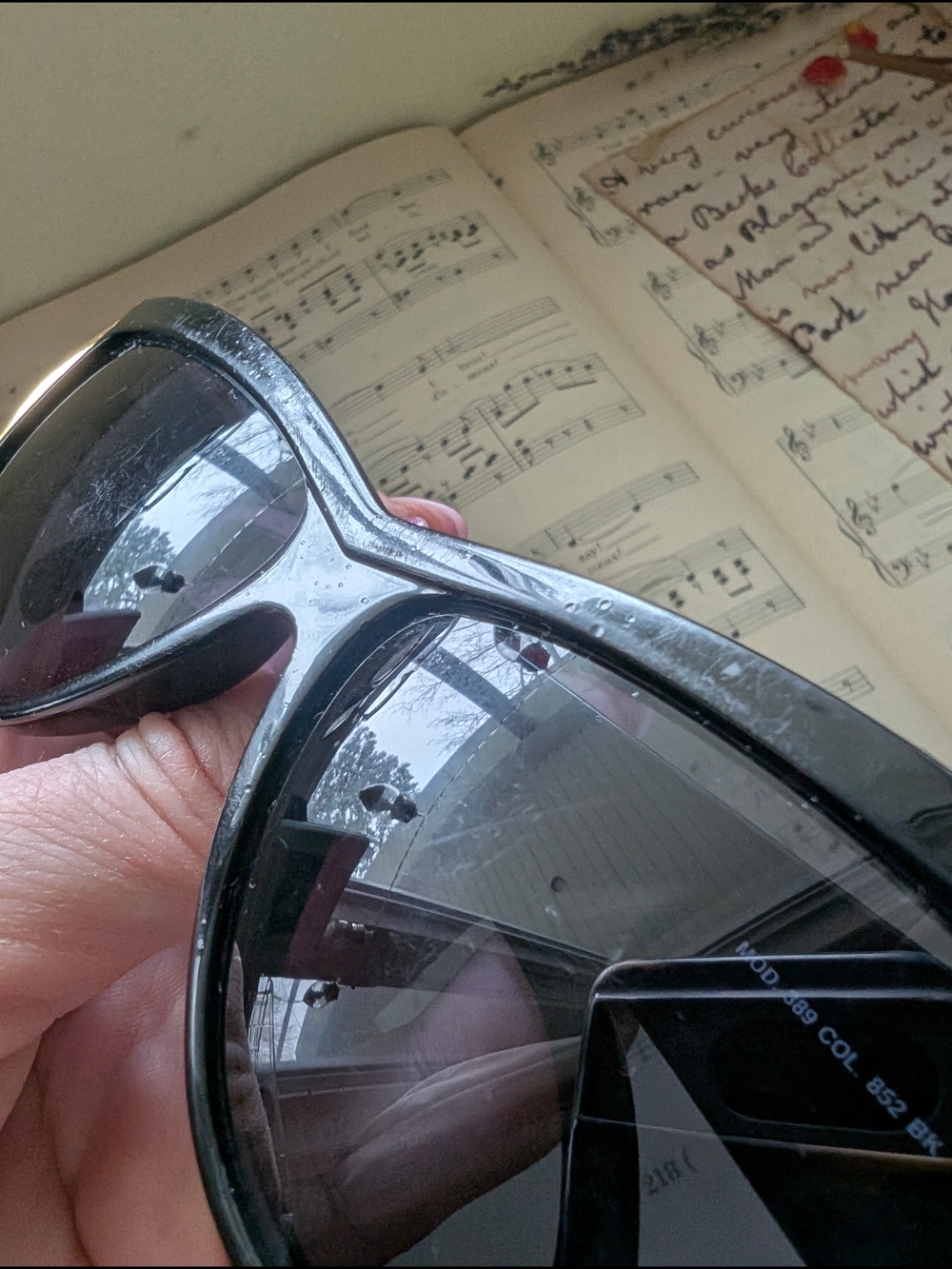 Vintage 90s Versace Black Sunglasses with Gold Accents - Picture 13 of 14